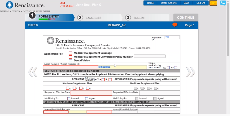 Renaissance’s eApp POS Underwriting & Voice Signature